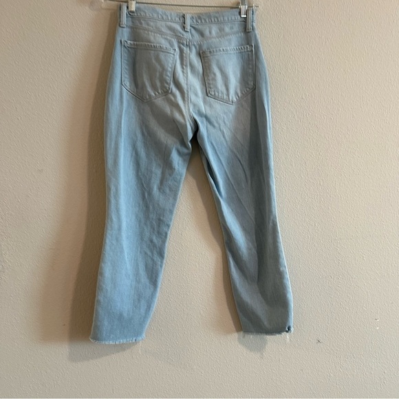 L'AGENCE High Rise Blue Jeans Classic Straight Fit - Picture 3 of 9